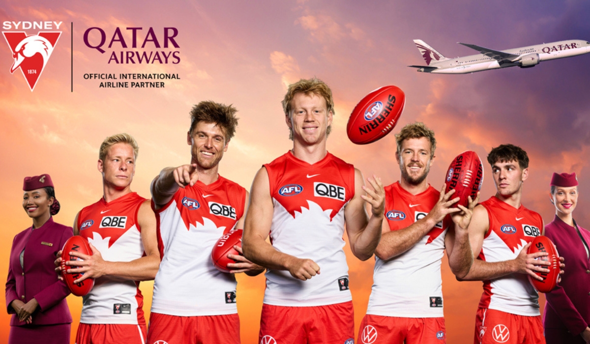 AFL team Sydney Swans and Qatar Airways expand their partnership